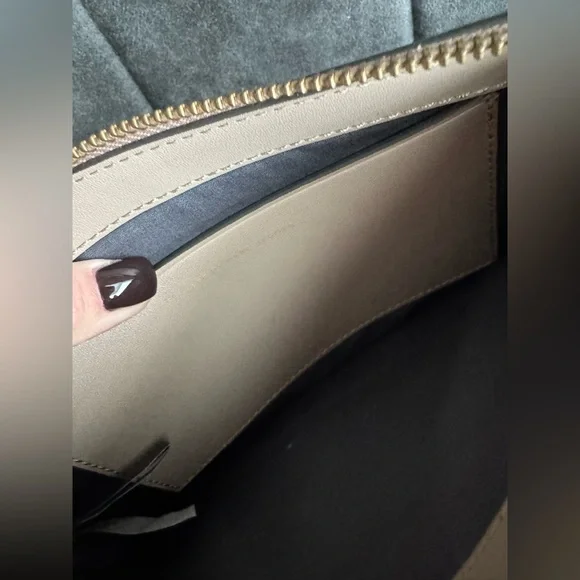 Marc By Marc Jacobs Womens Faded Blue Double Percy Crossbody Bag - Picture 10 of 12